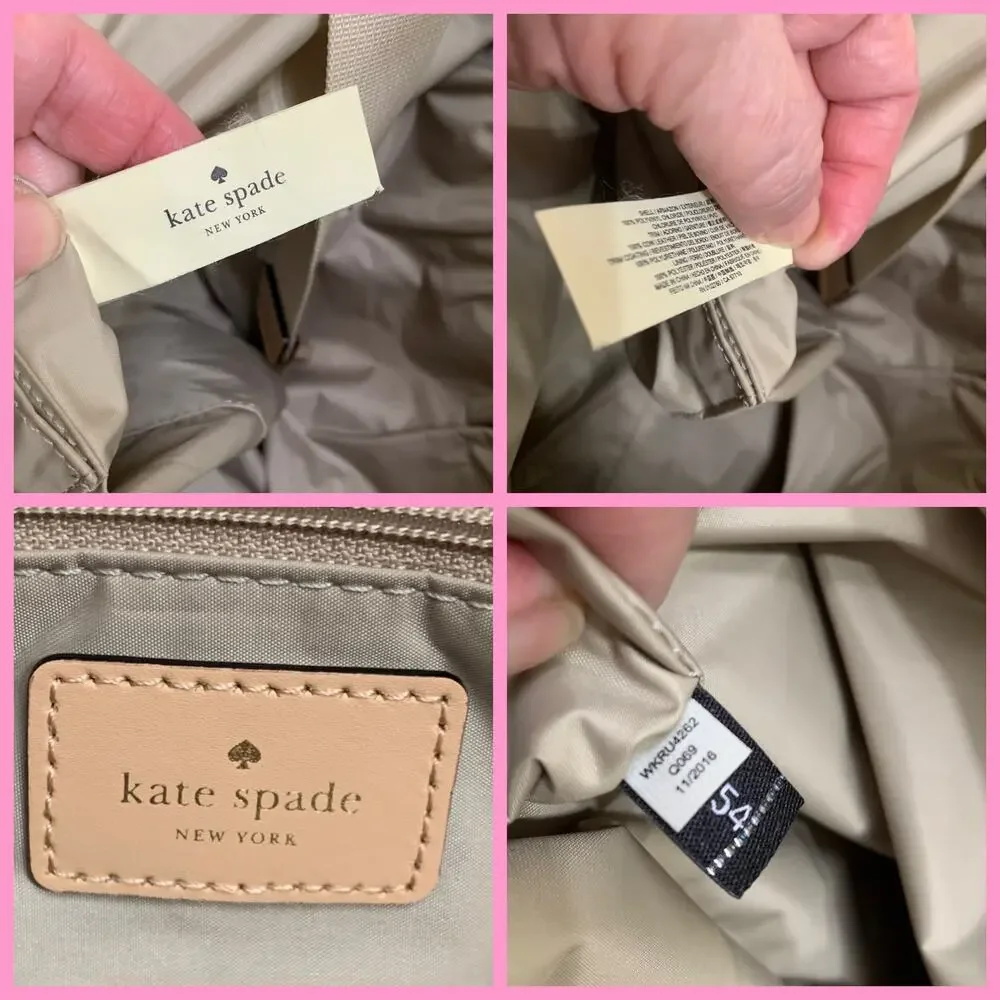 KATE SPADE Multicolor Stripe Grove Street KAYLIE Large Baby Bag Business Bag